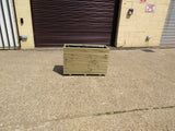 Budget large trough wooden planters, 5 rows of decking, extra wide (40cm)