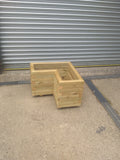 Special Offer - L shaped corner planters, 60cm x 30cm x 35cm high