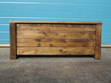 Aston trough wooden planters - stained with medium oak woodstain