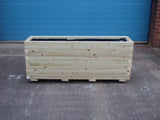 Block style trough wooden planters - EXTRA DEEP