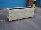 Block style trough wooden planters - EXTRA DEEP