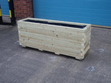 Block style trough wooden planters - EXTRA DEEP