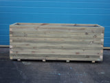 Block style trough wooden planters - EXTRA DEEP & EXTRA WIDE
