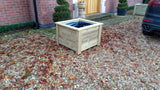 Aston square wooden planters - made from pressure treated timber