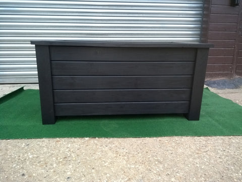 Aston trough wooden planter - painted with Cuprinol's Black Ash