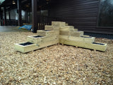 L shaped corner decking planter - 5 tiered