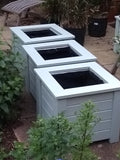 Aston square wooden planters - Painted with Cuprinol's Fresh Rosemary