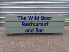 Signwritten planters